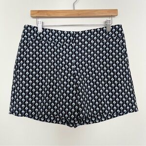 NWOT Ann Taylor Women's Shorts Size 4 Black Blue Floral Resort Beach Vacation